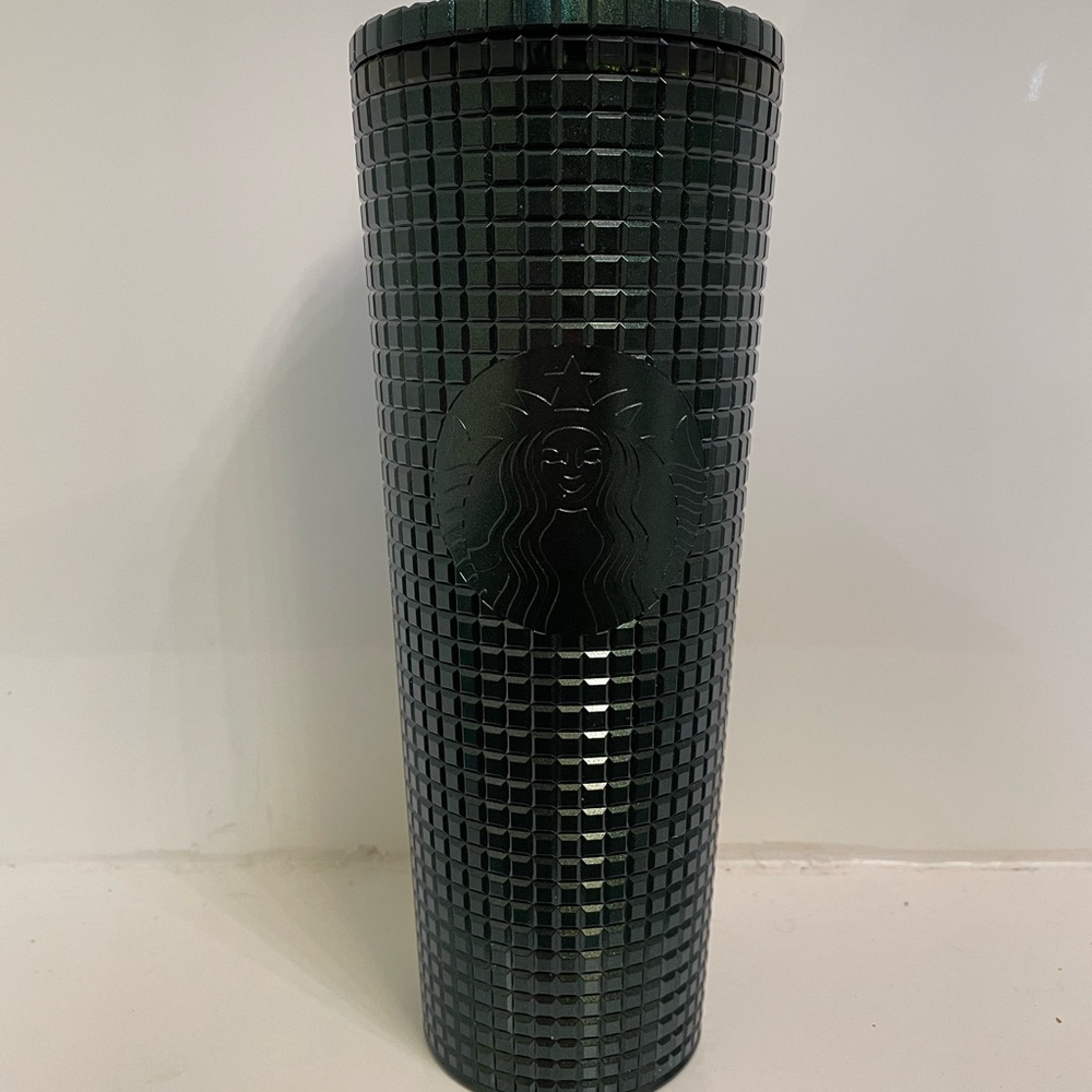 Starbucks Venti Green Grid Tumblet